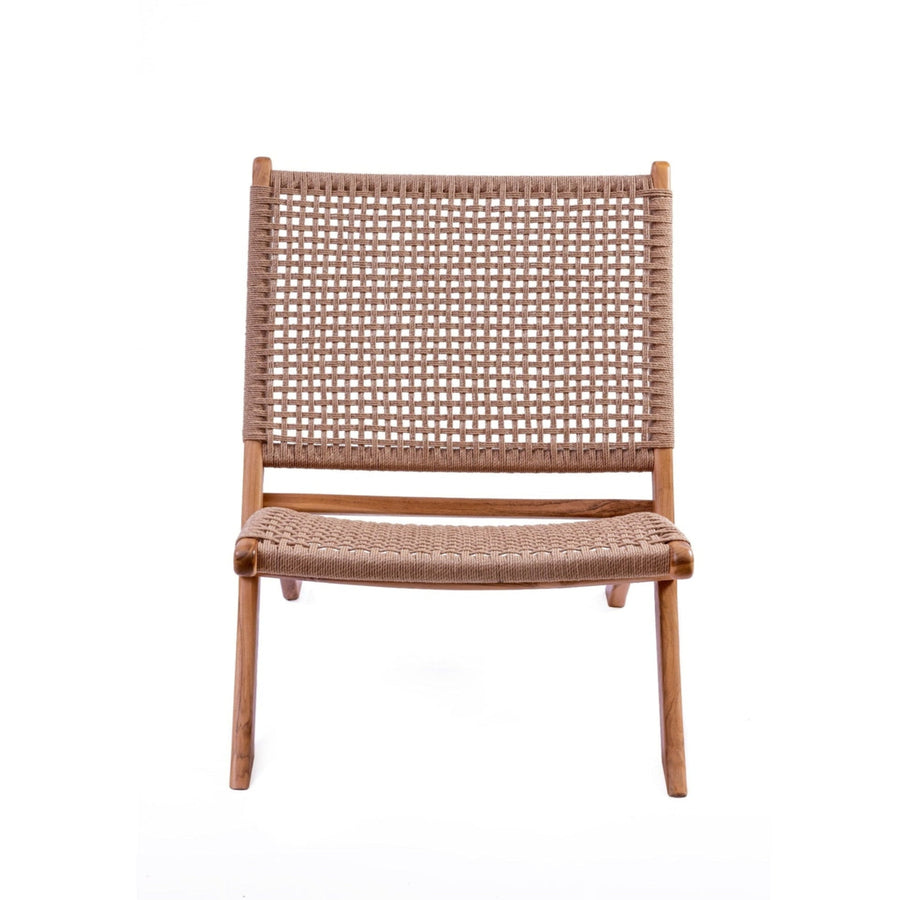 Boho Loungesessel Dewa aus Teakholz