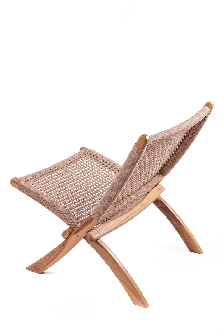 Boho Loungesessel Dewa aus Teakholz