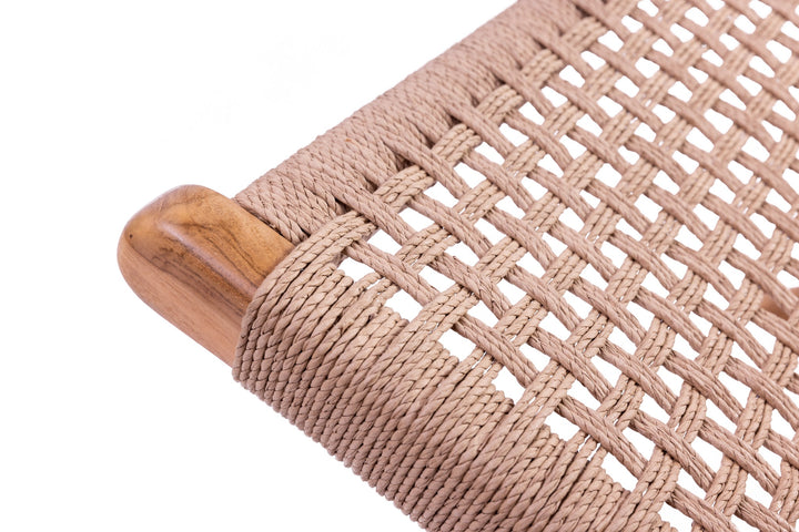 Boho Loungesessel Dewa aus Teakholz