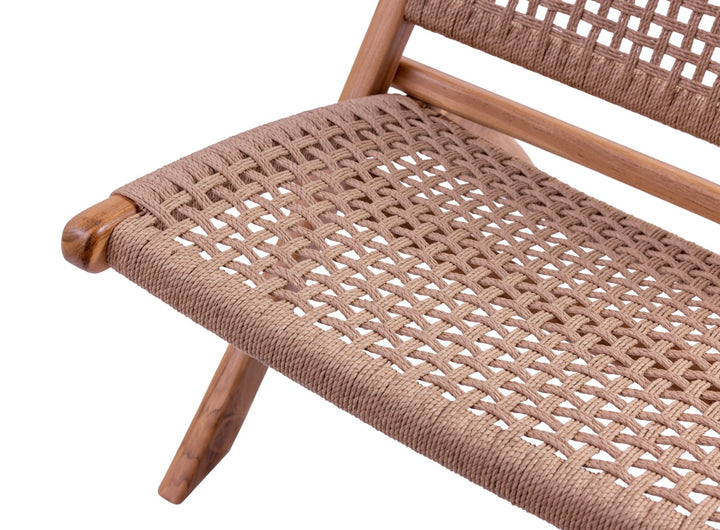 Boho Loungesessel Dewa aus Teakholz