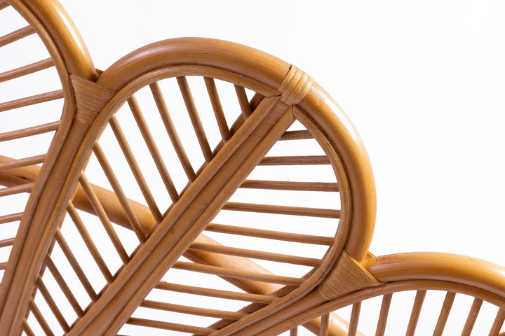 Boho Kopfteil Raja aus Rattan, naturbelassen
