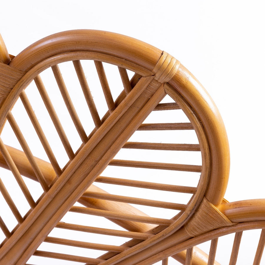Boho Kopfteil Raja aus Rattan, naturbelassen