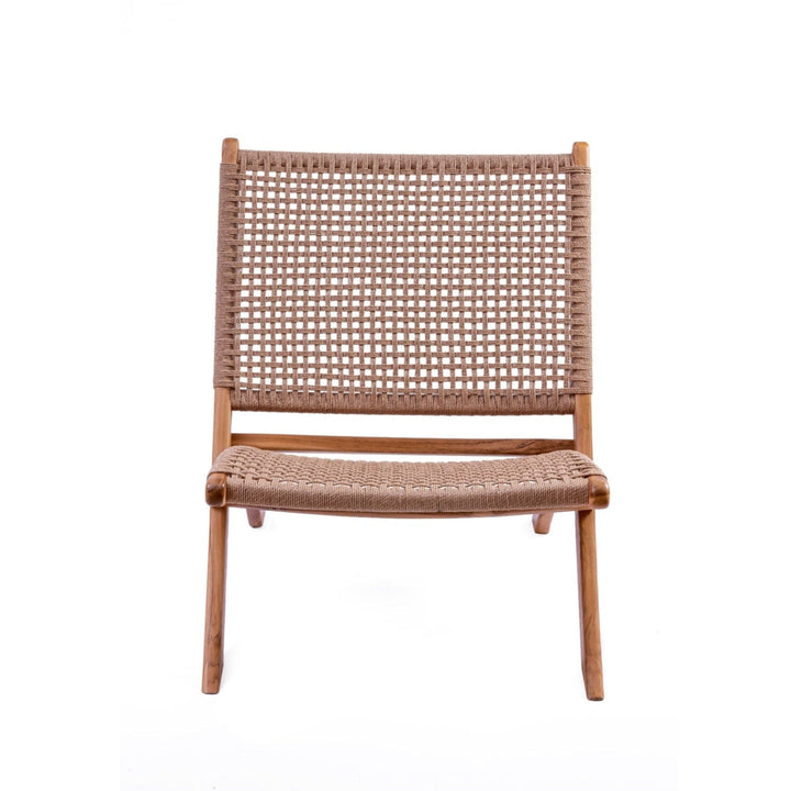 Boho Loungesessel Dewa aus Teakholz