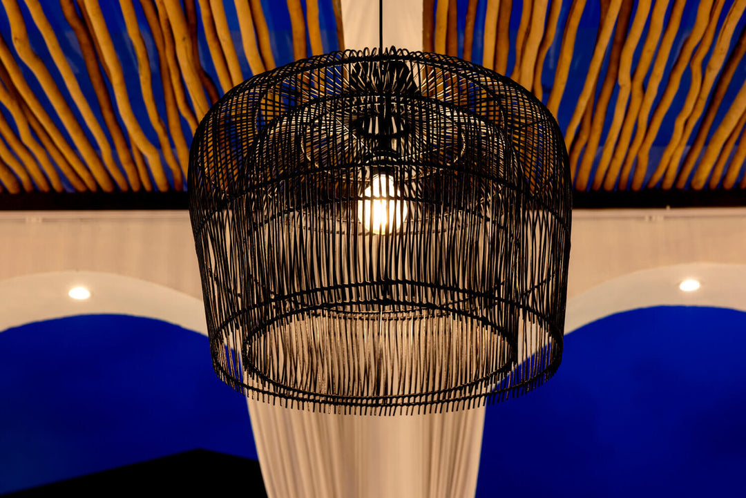 Boho Lampe Celia von EVASI am Abend