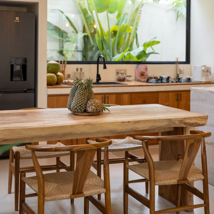 Boho Stuhl Alara aus Teakholz