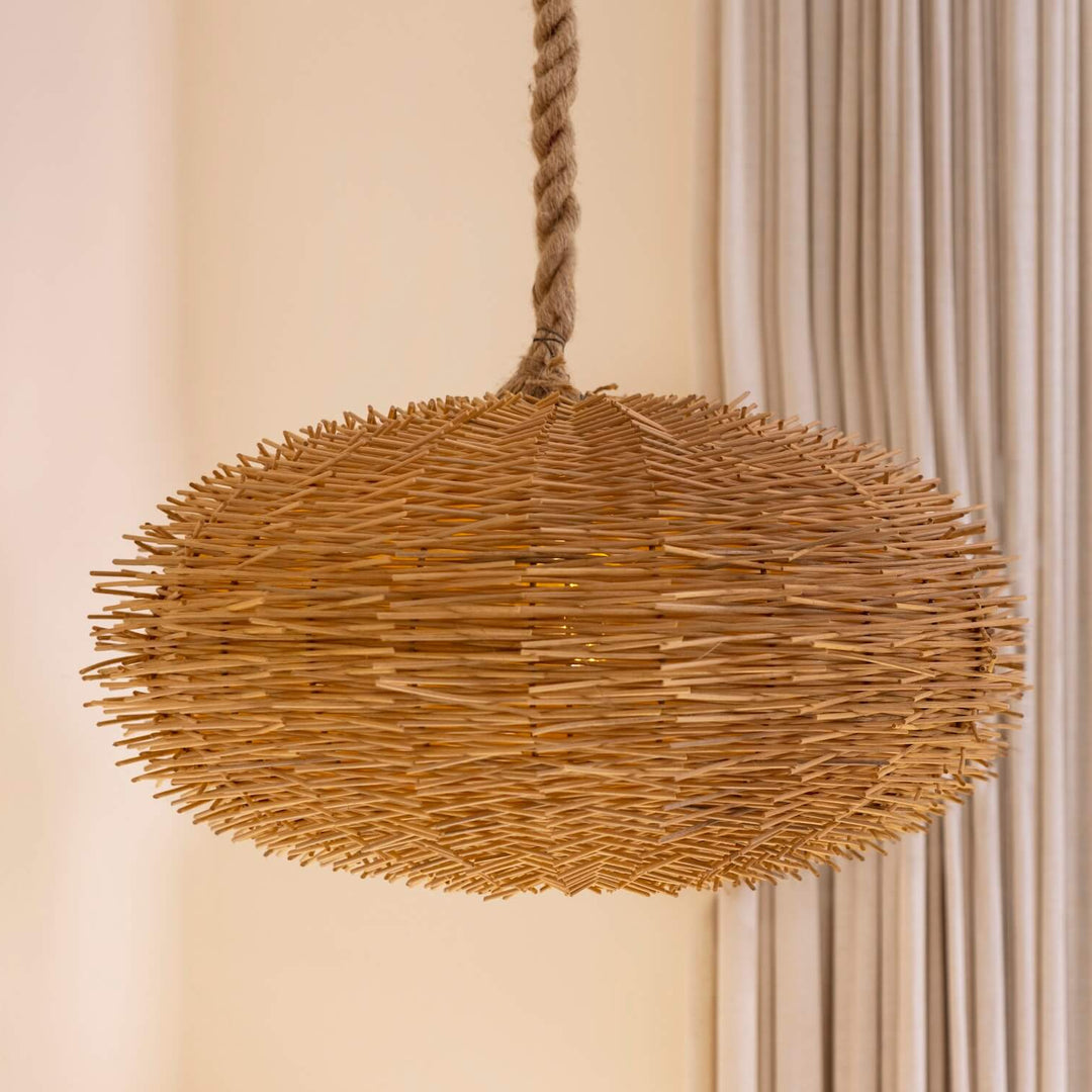 Hängende Rattan Lampe Zenko